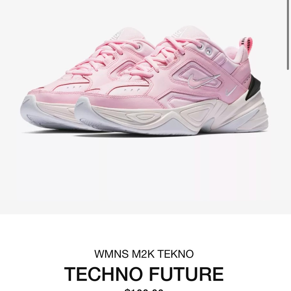 NIKE Women’s Tekno Techno Future Dad Sneakers Pink Black Sz 9.5